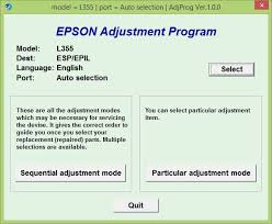 The driver can be installed with a russian, ukrainian or english interface. Epson L355 Resetter Adjustment Program Free Download Epson Printer Epson Printer