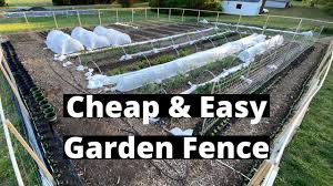 and easy garden fence keeps