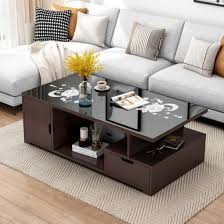 Mdf Modern Coffee Table Set Wooden