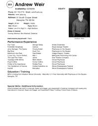 Actor Resume Format Good Template Badak With Sample Of And Acting