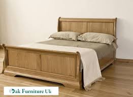 oak 5 king sleigh bed oak furniture uk