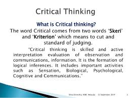 What is Critical Thinking    Definition  Skills   Meaning   Video     SlidePlayer