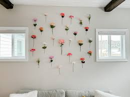 diy spring flower wall stacia mikele