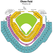 chase field seating chart views and