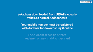 e aadhaar card using virtual id