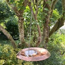 Contemporary Copper Metal Bird Baths