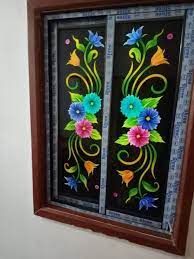 Glass Colour Design Glass Painting