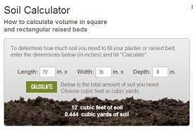 Soil Calculator Soil Compost Soil