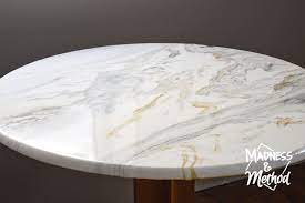 Paint Pour Marble Table