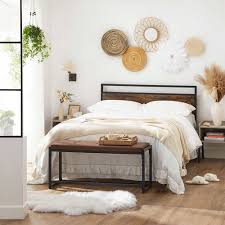 queen size bed frame with headboard for