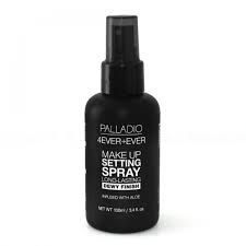 palladio makeup fixer with a matte