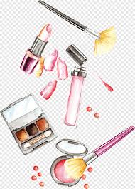 drawing cosmetics watercolor makeups