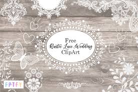 14 free rustic lace wedding clip art