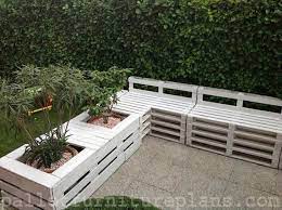 wooden pallet garden bench plans