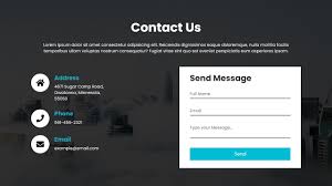 create responsive contact us page in
