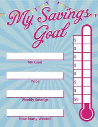 My_savings_goal Pdf Saving Money Chart Savings Chart