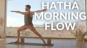 morning yoga hatha flow to open and