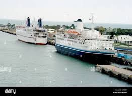 cruise ships docked at port at freeport