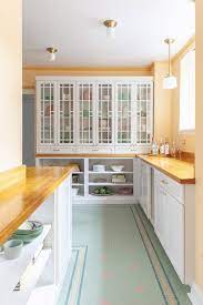 Vintage Style Kitchen With Glass Front