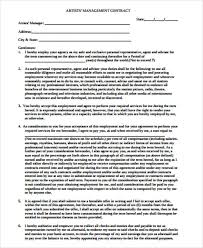 10 Artist Agreement Contract Samples Word Pdf Pages