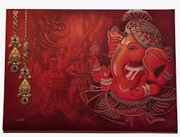 home hindu wedding cards padding card