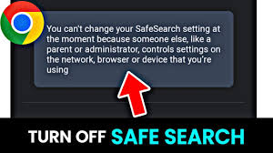 disable google safe search on mobile