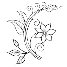 hand drawing flower art