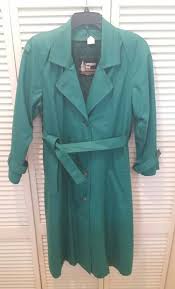 London Fog Womens All Weather Coat Vintage 1979 1984 Beautiful Teal Blue Color Womens Us Size 10