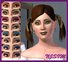 the sims resource leopard print eyeshadow