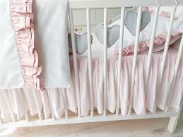 Cotton Baby Bedding Frill Set Dusty