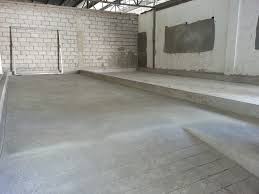 bare concrete floors