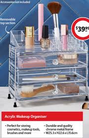 acrylic makeup organiser offer at coles