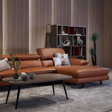 cellini korus l shape leather sofa with
