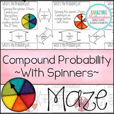 There are 20 cards left in the deck, and one suppose you flip a coin and roll a die at the same time. Theoretical Probability Of Compound Events Maze With Spinners Worksheet