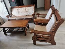 Wooden Sofa Set Furniture Home