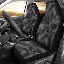 Black Camo Car Seat Cover For Vehicle