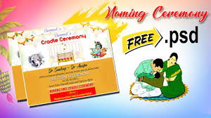 naming cradle ceremony free psd you