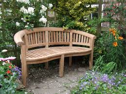 Curved Teak Garden Bench Bali For