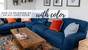 The color that you pick the area rug should match. Brighten Up Your All Grey Room With Color Home And Design