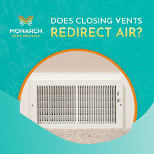 does closing vents redirect air