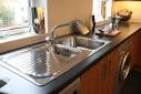 Sink with built in drainboard