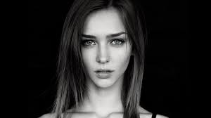 4555609 women, monochrome, looking at viewer, Rachel Cook, brunette, long  hair, open mouth, straight hair, simple background, portrait - Rare Gallery  HD Wallpapers