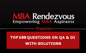 Top 100 Questions On Qa Di For Mba Preparation Mba