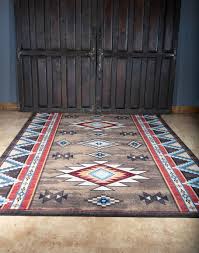 bow strings brown rug southwestern