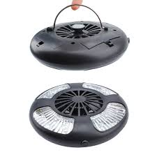 Portable Camping Tent Fan With Led Lamps Bargain Wrap