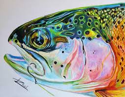 rainbow trout rosi oldenburg fine art