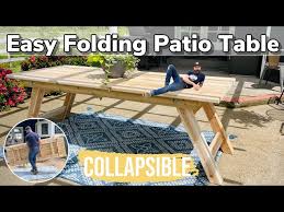 Easy Wooden Patio Table Diy Outside