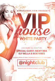 White Party Flyer Template