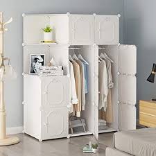 Then a handsome, sturdy wardrobe for hanging clothes is for you. Beccobeat Portable Wardrobe Closet For Bedroom Armoire Wardrobe Closet With Hanging Rod Cloth Storage Cubes Clothes Cube Organizer White Plastic Cabinet Closets Modern Furniture With Doors 10 Cubes Buy Online In Botswana