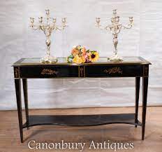 chinese black lacquer console table